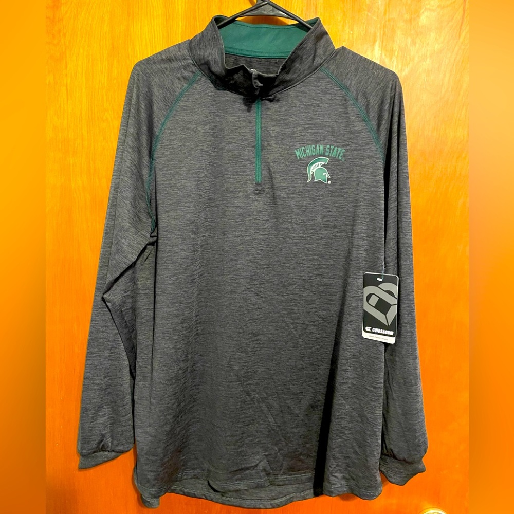 Ladies Michigan State University Quarter Zip. Size XXL (14-16ish)